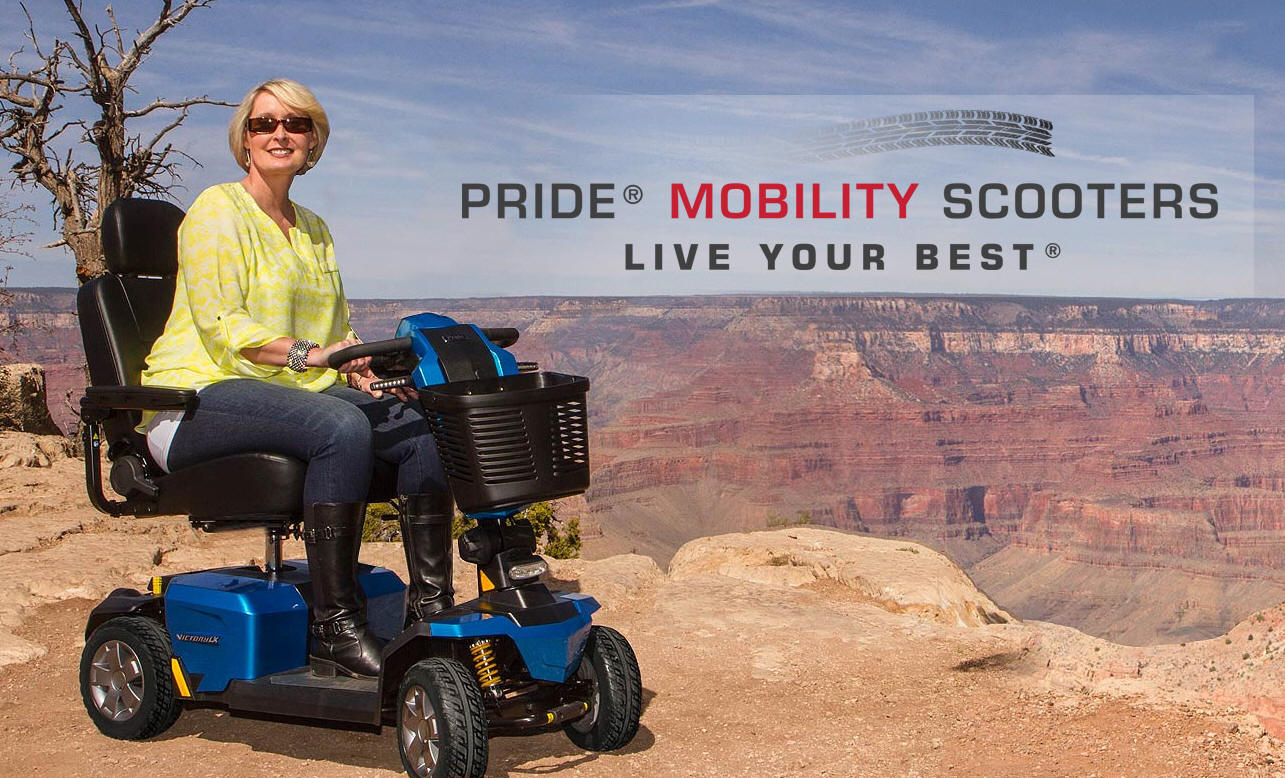 Pride® Mobility THREE and FOUR Wheeled Scooters